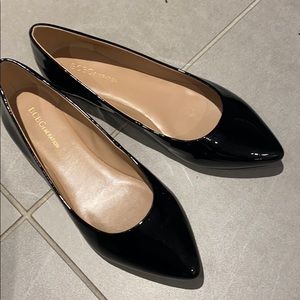 Bcbg flat ballet Millie black patent leather 9.5